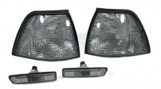 Set 4 piese : semnalizari frontale + laterale fumurii - BMW seria 3 E36 foto