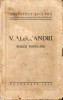Vasile Alecsandri - Poezii Populare (Editie 1936) Carte Veche