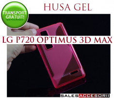 HUSA LG OPTIMUS 3D MAX P720 SILICON GEL TPU S-LINE ROZ - TRANSPORT GRATUIT foto