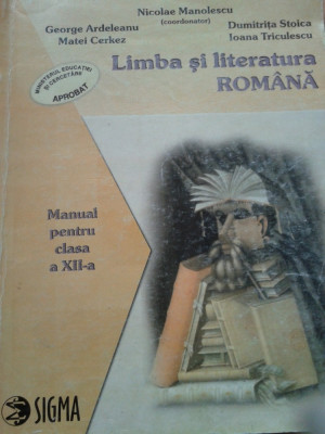 Limba si literatura romana - Manual pentru clasa a XII-a foto