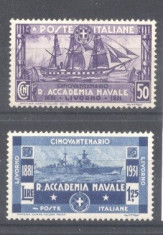 ItaliA 1931 Aniversari, Academia navala, MNH AM.124 foto