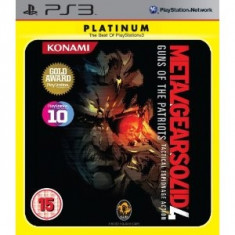 PE STOC Metal Gear Solid 4 PS3 ca nou (transport inclus la plata in avans) foto