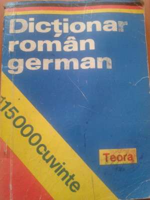 DICTIONAR ROMAN - GERMAN foto