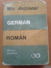 Mic dictionar German - Roman foto