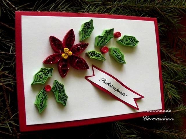 Felicitari quilling craciun | arhiva Okazii.ro