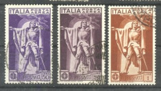 Italia 1930 Francesco Ferrucci, Posta aeriana, Sass.A18/20, Mi. 342/344, stamp. AM.131 foto