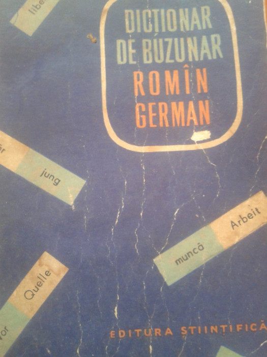 DICTIONAR DE BUZUNAR ROMAN - GERMAN