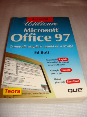 Utilizare Microsoft Office 97 - Ed Bott foto