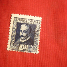 Serie- Lope de Vega -300 Ani 1935 Spania ,1 val. stamp.