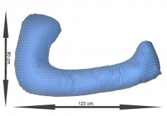 Perna pentru gravida (Perna Bastonas) Albastru foto