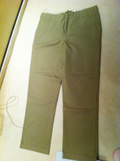 Pantalon/jeans Zara,marime XL, nou nout,camel/bej foto