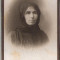 New FOTO CABINET19-Femeie, Giurgea Maria-Galatz-Galati -sf. de sec.XIX,inceput de secol XX-dimensiuni 10,4X6,3cm.-starea care se vede