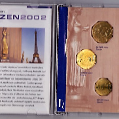 Franta set 1999-2001- 2002,1+2+5+10+20+50 centi+1+2 EURO,vezi descrierea