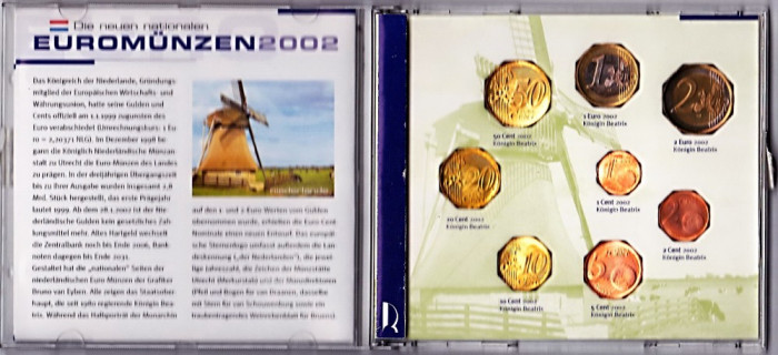Olanda set 1999-2000-2001-2002,1+2+5+10+20+50 centi+1+2 EURO,vezi descrierea