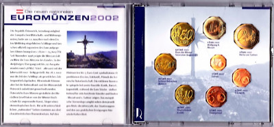 Austria set monetarie 2002,1+2+5+10+20+50 Eutocenti+1+2 EURO,in cutie foto