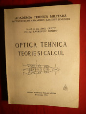 E.Cretu si L.Tomiuc -Optica Tehnica -Teorie si Calcul 1994 foto