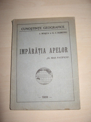 IULIU ROSCA (dedicatie/semnatura) IMPARATIA APELOR , 1939 foto