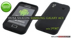 HUSA SAMSUNG GALAXY ACE S5830 SILICON NEAGRA - TRANSPORT GRATUIT POSTA RO! foto