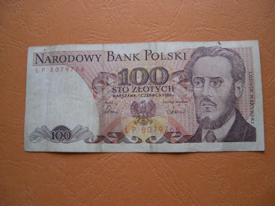 Polonia 100 zloty 1986 LP foto