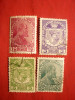 Serie mica Johan II si Blazoane 1917 Liechtenstein ,4 val.stamp.