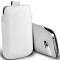 White Slim Leather Case - Husa Slim Din Piele Alba Eco Dedicata Apple iPhone 5