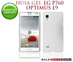 HUSA LG OPTIMUS L9 P760 SILICON GEL TPU S-LINE ALBA - TRANSPORT GRATUIT POSTA RO! foto