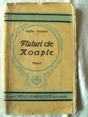 Carte veche: &amp;quot;FLUTURI DE NOAPTE - Poezii&amp;quot;, Otilia Cazimir, Editie interbelica foto