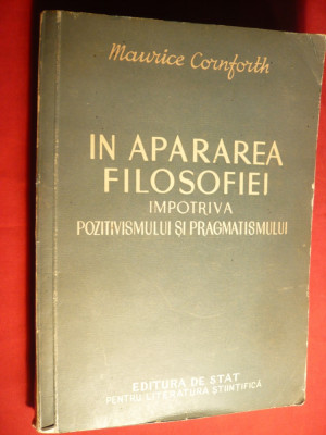 M.Cornforth - In Apararea Filozofiei -Ed.Stat 1953 foto