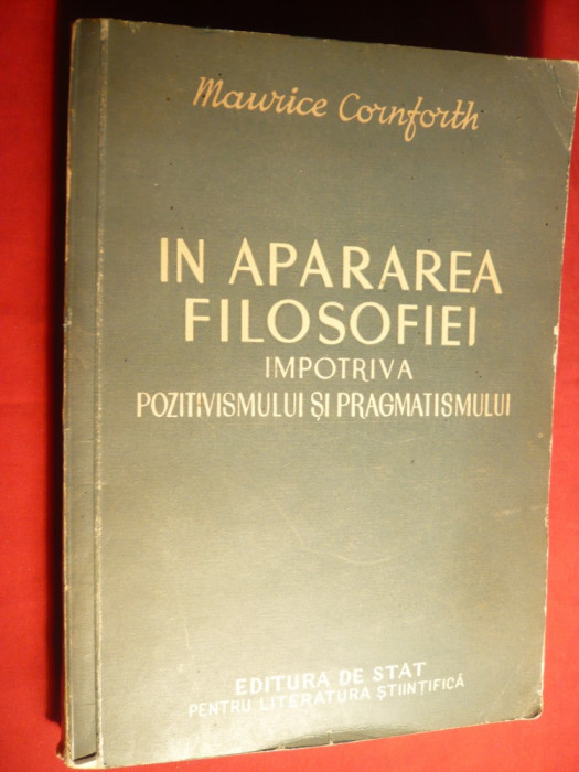 M.Cornforth - In Apararea Filozofiei -Ed.Stat 1953