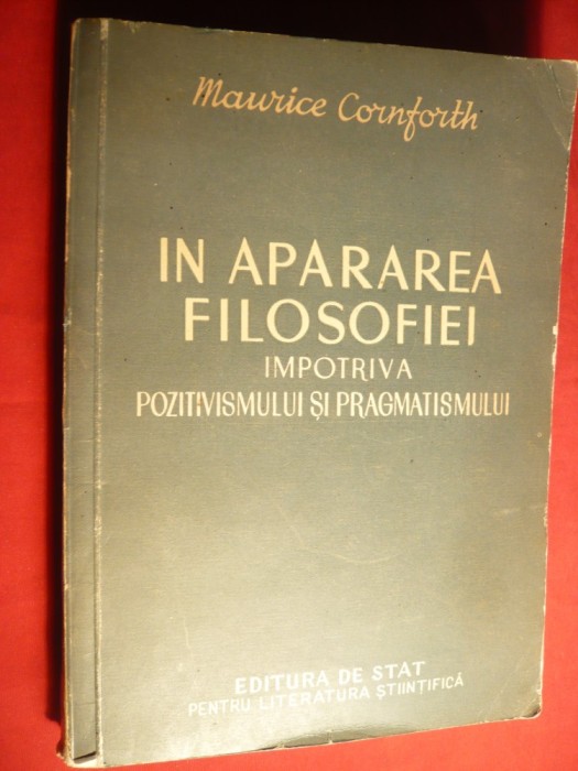 M.Cornforth - In Apararea Filozofiei -Ed.Stat 1953