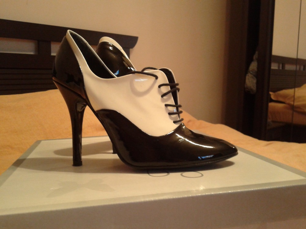 Pantofi - Ghete ZARA, 37, Negru | Okazii.ro