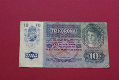 10 coroane korona kronen 1915 foto