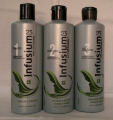 Set Infusium 23 Repair and Renew - pentru par deteriorat 473 ml fiecare foto