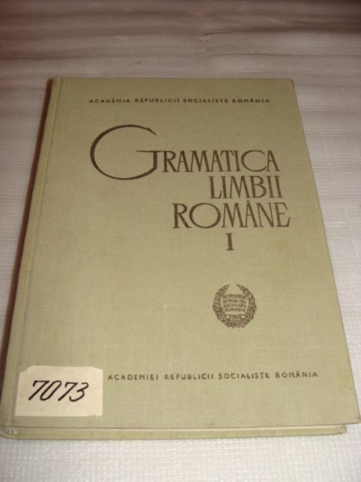 GRAMATICA LIMBII ROMANE vol. I