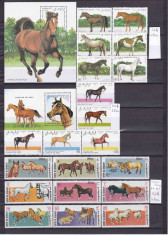 Cai - colectie cu serii/colite, stampilate/nestampilate, total 50 timbre, pret exceptional foto