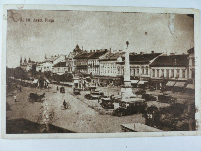 ARAD - PIATA - SEPIA - STAMPILA MINISTERUL INFORMATIILOR - INSPECTORATUL JUD. CONSTANTA foto