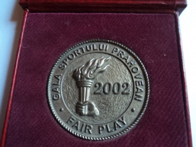 Medalie sportiva-Gala Sportului Prahovean 2002 Fair Play foto