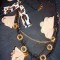 COLIER FASHION 2 LANTURI AURIU si NEGRU 1 SIRAG MARGELE NEGRE ACCESORII 3 CLOPOTEI TUL BEJ NUDE FUNDA ANIMAL PRINT 7 INELUSE METALICE COLIERE FEMEI