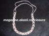 Colier Bratara Zale Mari Argintii Cromate - Lant Metalic, Margele Accesorii Moda, Bijuterii Dama Elegant/Office/Club, Lungime 90cm