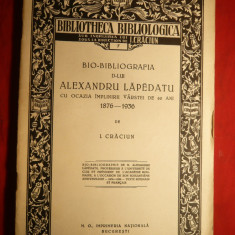 I.Craciun - Bio-Bibliografia D-lui AL. LAPEDATU - ed. 1936