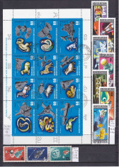 Cosmonautica - colectie cu serii/colite, stampilate, total 37 timbre, pret exceptional foto