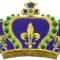 Emblema brodata adeziva coroana regala cu fir metalic aurit.
