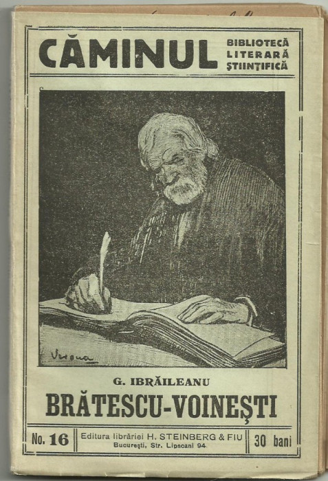 G.Ibraileanu / OPERA LUI I. AL.BRATESCU-VOINESTI, editie cca.1920 (Bibl. CAMINUL