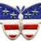 Emblema brodata adeziva - fluture SUA