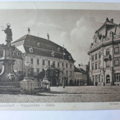 SIBIU - HERMANNSTADT - PIATA MARE - FOTO EMIL FISCHER - ANUL 1908