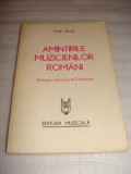 AMINTIRILE MUZICIENILOR ROMANI - Iosif Sava