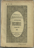 I.Agarbiceanu / VISURILE - povestiri, editie 1925 (Biblioteca Semanatorul)