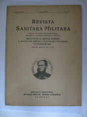 REDUCERE 15 LEI!!! REVISTA SANITARA MILITARA DIN APRILIE 1938 foto