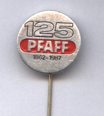 INSIGNA PFAFF 1862-1987 -MASINI DE CUSUT foto