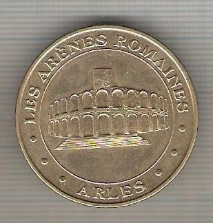 C539 Medalie LES ARENES ROMAINES-ARLES -(FRANTA) -MEDAILLE OFFICIELLE 2005,editia limitata -marime 33 mm, gr.aprox.16 gr.-starea care se vede foto